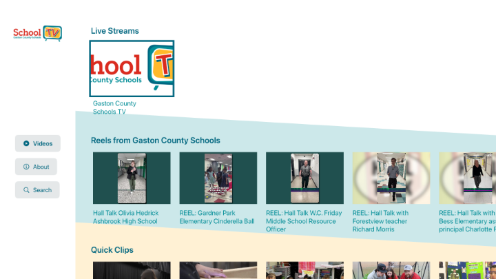 A screenshot of a Cablecast OTT App
