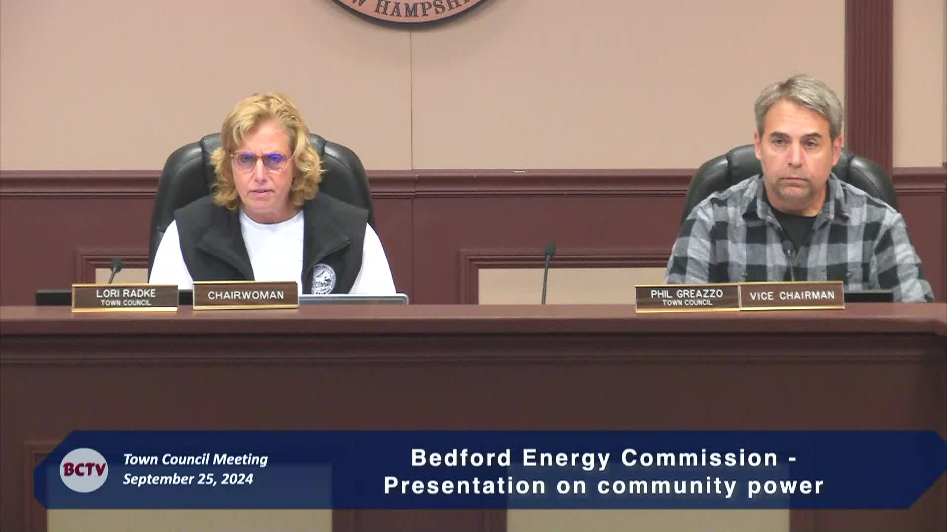 Thumbnail image for 16126-1 Town Council Meeting Wednesday September 25 2024